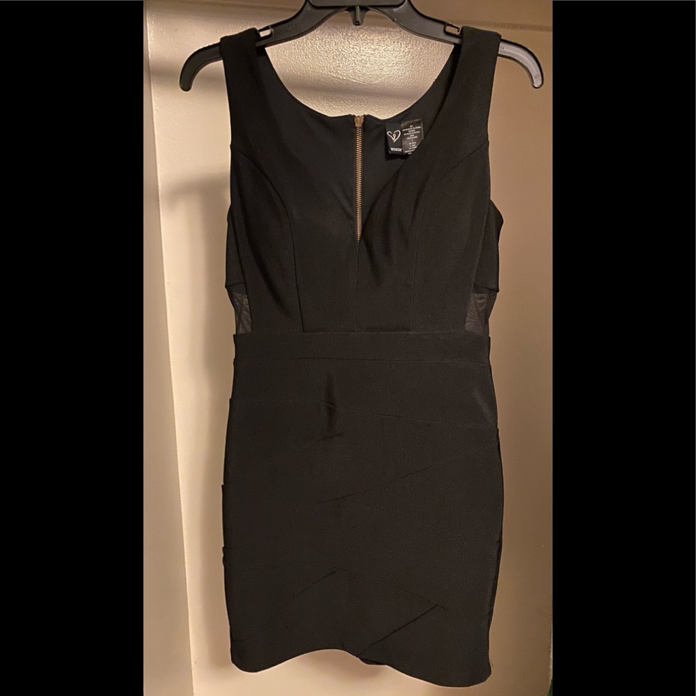 Black mini dress